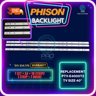 PHISON LED TV BACKLIGHT PTV-E4000T2 / PTV-E4020S 40 INCH ( LAMPU TV ) PTV-E4000T PTVE4000T2 E4000T2