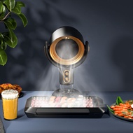 【Deal of the day】 Desk Range Hood Portable Hot Pot Barbecue Barbecue Range Hood Dormitory Household