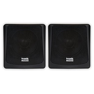 Acoustic Audio AA051B Mountable Indoor or Outdoor Speakers Black Bookshelf Pair