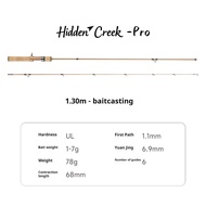 คันเบ็ดตกปลาคันรอกเบ็ดตกปลาคาร์บอนแข็งสูง Rod1.3m แนวนำฟูจิ-2.1M L/UL/M คันเบ็ดสปินนิ่ง