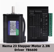 Nema 23 Stepper Motor D Shaft 2 Phase 4-Leads 57x82mm 2.3N 57HS22 Motor with TB6600 Driver For 3D Pr