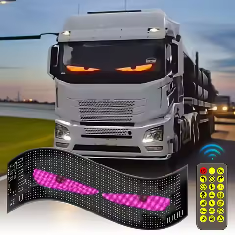 Led Devil Eyes For Truck Led Matrix Panel RGB LED Car Panel DIY Programmable Bluetooth App Control S