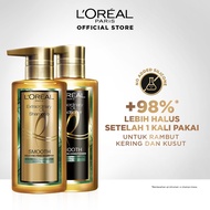 [Paket Hemat] LOreal Paris Elseve Extraordinary Oil Sublime Sleek Silicone-free Premium Shampoo & Co