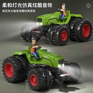 Children Transporter Tractor Toy Simulation Farmer Model Farm Harvester Engineering Car Set Boy