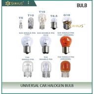 Mentol Halogen T5 / T10 / T15 / 4038 / 1156 / 1141 / 1016 / T20 / T20 Universal Car Halogen Bulb / A