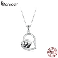 Bamoer 925 Sterling Sliver Necklace Panda Jewelry Gifts for Women