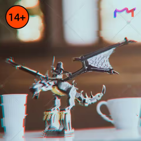 269PCS MOC-40693 Fell Beast Dragon Building Blocks Steed Movie Model Bricks Desktop Decor Toys For K