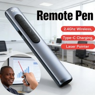 Remote Control PPT Slide Wireless Laser Flip Pen Charging Type-C 2.4GHz for Presentation Pointer