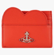💯全新Vivienne Westwood 可愛心型紅色卡片皮套