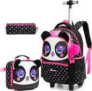 Unicorn Rolling Backpack For Girls Kids Backpack With Wheels Roller Backpack With Wheels Set For Students Carry On Luggage