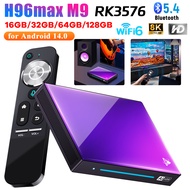 vsfr H96 MAX M9 Smart TV 14 Top Box 8K HD Media Player WiFi6 Bluetooth5.4 RK3576 Set with Remote Con