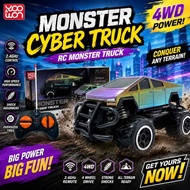 YOO WON Monster Cyber Truck RC Car 27MHz 4 Channel Remote Control Off Road Monster Truck Toy for Kid