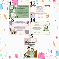 Sticker / Kartu Tasyakuran Kehamilan / 4 Bulanan / 7 Bulanan / Syukuran Kehamilan / Tasyakuran Syuku