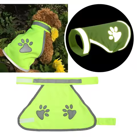 1PC Dog Pet Reflective Safety Vest High Visibility Fluorescent Pet Jacket Coat Pets Supplies S/M/L/X