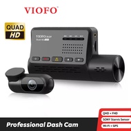 VIOFO A139 2CH กล้องติดรถหน้าหลัง Sony Starvis FRONT 2K 1440P 60fps + REAR 1080P 5GHZ WI-FI GPS A139 2CH One