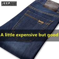 Jeep Spirit Men's Stretch Casual Trousers Men's Loose Fashion Simple Jeans Men's Jeans Straight Loos
