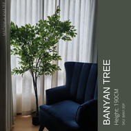 Banyan Tree 190CM - ต้นไทร ต้นไม้ปลอมเกรดพรีเมี่ยมเพื่อการตกแต่ง ต้นไม้ประดิษฐ์ ตกแต่งห้องนั่งเล่น P