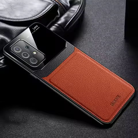 for Samsung A52S 5G Case Leather Texture Soft Frame Protect Phone Case for Samsung Galaxy A52 S A 52