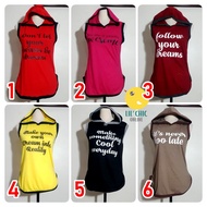 [LIL_CHIC] Women Colorful Sleeveless Statement Hoodie RANDOM COLOR