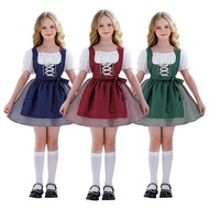 Halloween Children's Costume Munich Dark Beer Festival Costume Dirndl Bavarian Girls Dress Performan