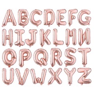 READY STOCK - 16INCH 16” ALPHABET LETTER FOIL BALLOON ROSEGOLD  belon huruf belon abjad belon birthd