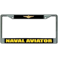 Naval Aviator Aluminum License Plate Frame