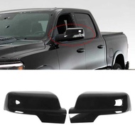 1 Pair Car Rearview Mirror Cover 6RP44KXJAA Black Door Wing Mirror Cap Replacement for Dodge Ram 150