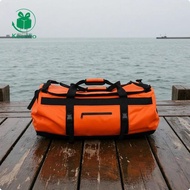 [Kesoto] Duffel Bag with Damp and Dry Separation Heavy Duty Waterproof Orange 90L