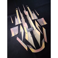 SUZUKI Striping sticker sticker lis decal satria s lumba 2000 97 98 black old stock nos