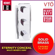 VTO Conceal Shower Mixer 509-55470S3F-05 with 3 Functions 5 Way Conceal Multi-Point Mixer High Quali