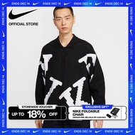 Nike Kaos Pria Sportswear Club Rugby - Black [HV1437-010]