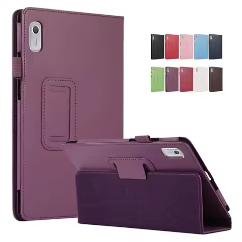 Luxury Business Flip Leather Tablet Case for Lenovo Tab M9 Case Cover 9 Inch Magnetic PU Fold Stand 