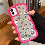 Casing For Samsung A04 M04 F04 Case Casing Cute Cat Pattern HP Casing Macaron Casing Mirror Silicone