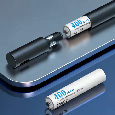 1.2V 2PCS AAAA Rechargeable Battery Stylus 400mAh AAAA Ni-MH Rechargeable Battery with Charger