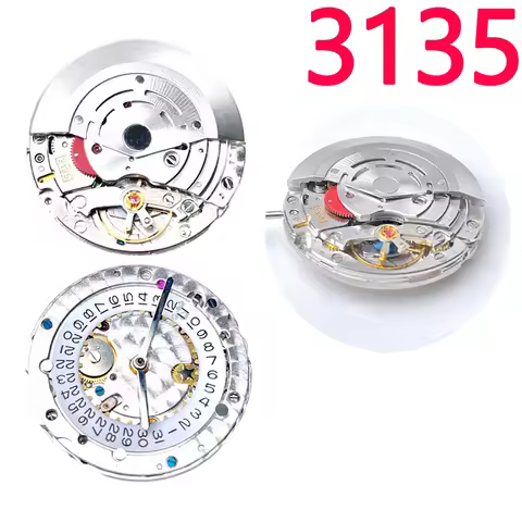 Dandong VSF Super 3135 automatic mechanical movement blue balance wheel watch movement VS 3135 clean