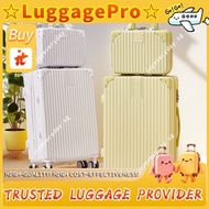 【Bags & Luggage Pro】 Women's vintage-style luggage20Small travel trolley suitcase24Silent wheels for