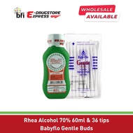 BFI - Drugstore Rhea Alcohol 70% 60ml + Babyflo Gentle Buds Paper 36 tips