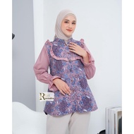 Blouse Batik Bunga Kombinasi