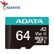 ADATA ADATA 64G 64GB microSDXC UHS-I U3 A2 V30 Memory Card Driving Recorder/Sports Photography Appli