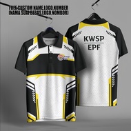 KWSP-EPF KWSP Malaysia SPORTS EDITION 3D SPORTS FULL SUBLIMATION TSHIRT POLO COLLAR -Free Custom Nam