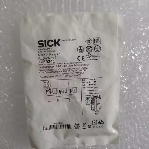 SICK Mirror Reflection Photoelectric Sensor GL6-P4211 Order Number 1059241 IN Stock Sensor Brand New