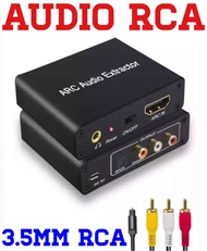 HDMI ARC Audio Extractor DAC ARC L/R Coaxial SPDIFแจ็คExtractor Return Channel Converterสำหรับเส้นใยRCA 3.5หูฟังสำหรับทีวี