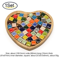 Beebeecraft 1 Box Ceramic Mosaic Tiles Pieces Chips Vases Picture Frames Flowerpots Mosaic Pieces for DIY Crafts Home Decoration Arts