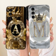 For Samsung F13 Case SM-E135F Aesthetic Luxury Letters Fashion Crown 2D Painted Casing For Samsung G