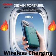 powerbank vivan vpb w12 wireless 10000 mah , PB vivan 10000 Mah