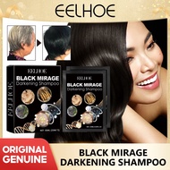 Eelhoe Black Mirage Darkening Shampoo Nourish Roots Deeply Moisturize Scalp Repair Roots Black Hair 