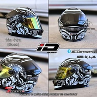 ID SPARTAN-BT หมวกกันน็อคเต็มใบ นวมถอดซักได้ รองรับการติดตั้ง Bluetooth S M L XL มาตรฐาน มอก.