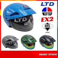 Original SGV EX2 Helmet Motorcycle With Clear Visor SIRIM LTD SGV Half Helm Kura Motor Accessories