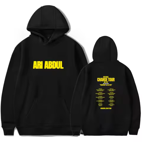 Ari Abdul Merch Change tour hoodie for Men and Women retro fashion long sleeved hooded sweatshirt