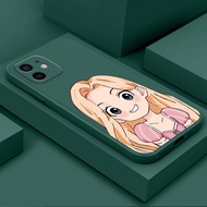 Case iPhone 13 Pro Max 13PRO 12PRO 13PROMAX 12PROMAX 12MINI 13MINI 12 MINI 12 Pro Max YT04A Cute girl Silicone fall resistant soft Cover phone Case